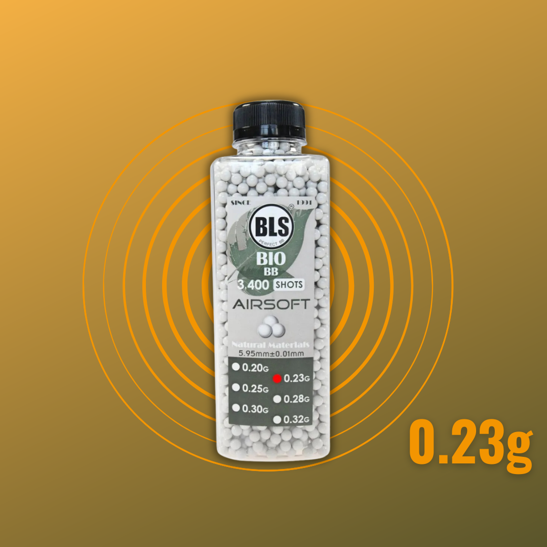 BLS Bio BBs 0,23g (3400 Kugeln) (Flasche) (Weiß)