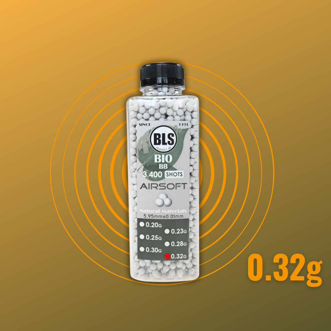 BLS Bio BBs 0,32g (3400 Kugeln) (Flasche) (Weiß)